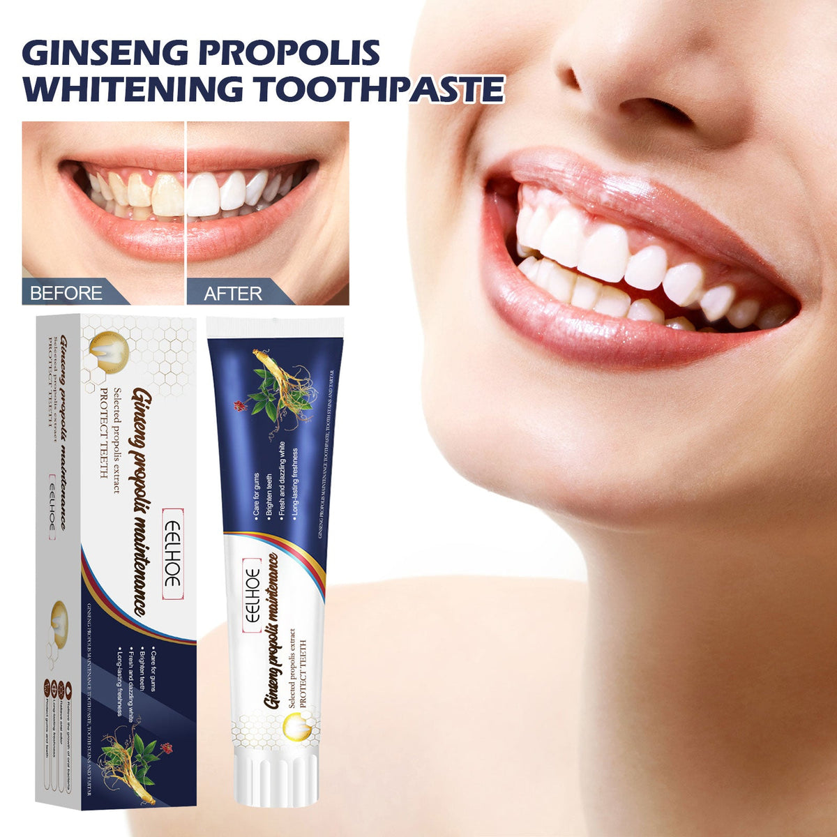 Ginseng Propolis Whitening Toothpaste 1 00g 1box