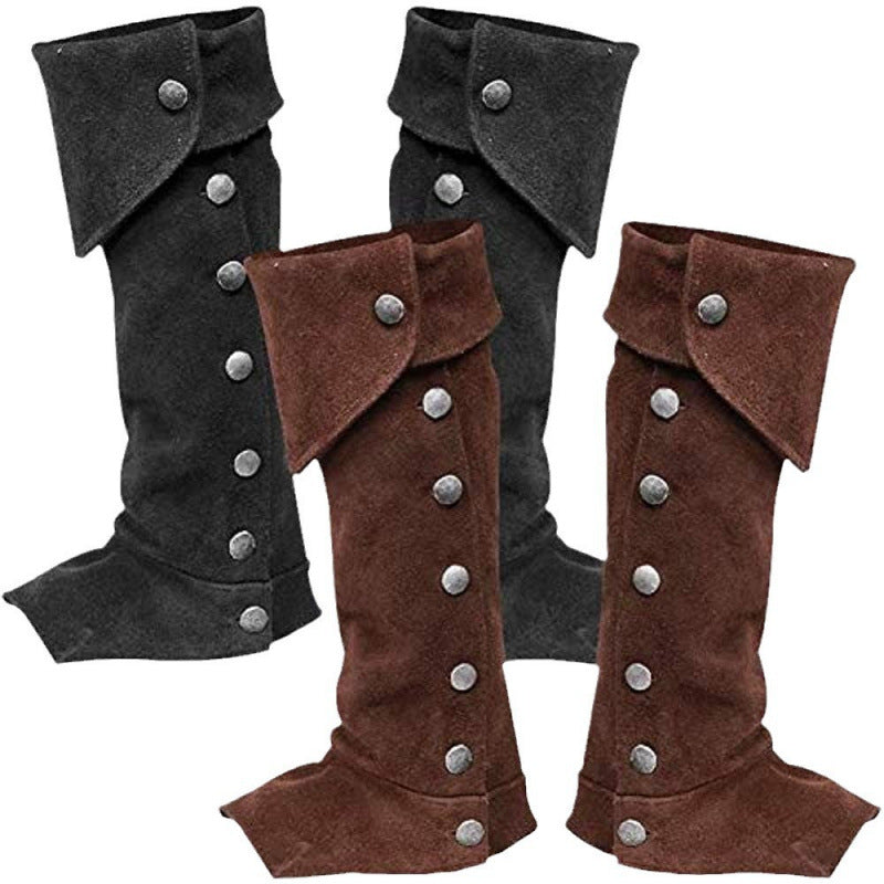 Men's Fashionable And Versatile Boot Covers With Buckles