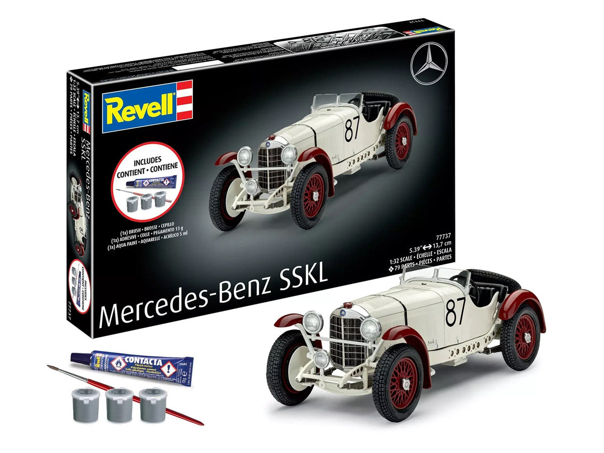 Level 4 Model Kit Mercedes-Benz SSKL All-Included Kit 1/32 Scale Model by Revell