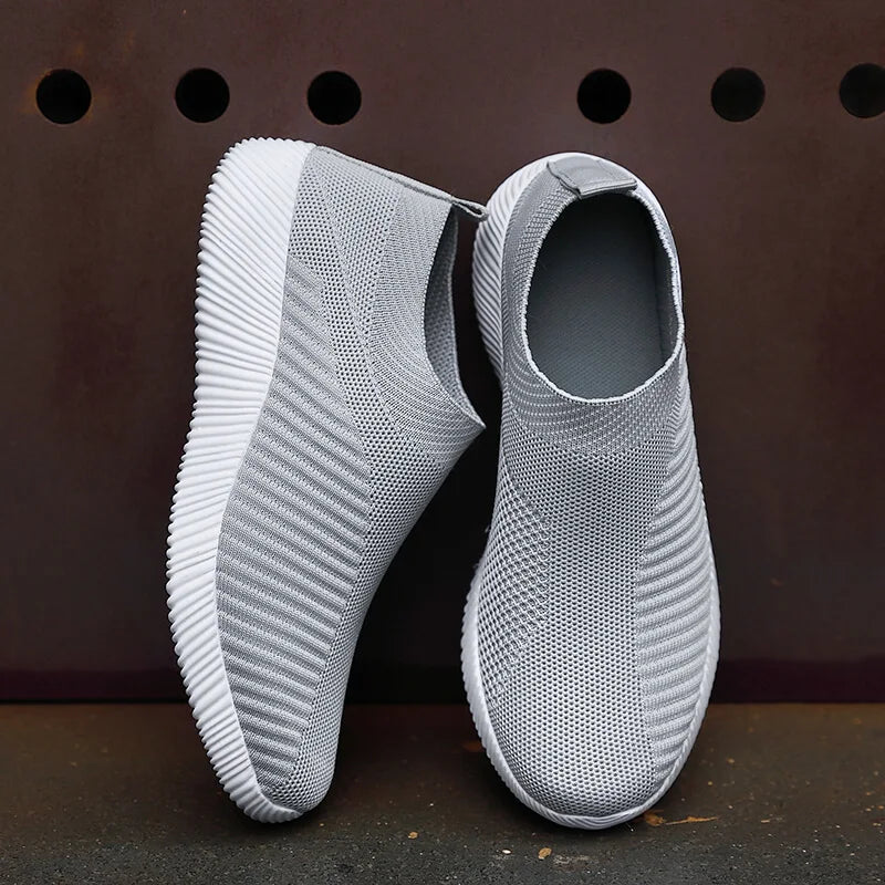Comfortable Slip On Women Sneakers Walking Flats Size 42