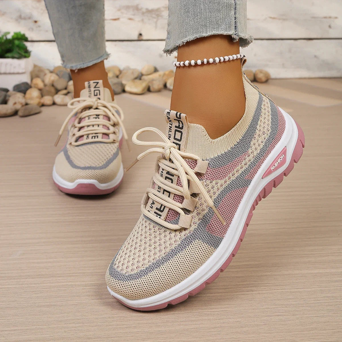 Versatile Two-Tone Casual Summer Sneakers for Work and Play