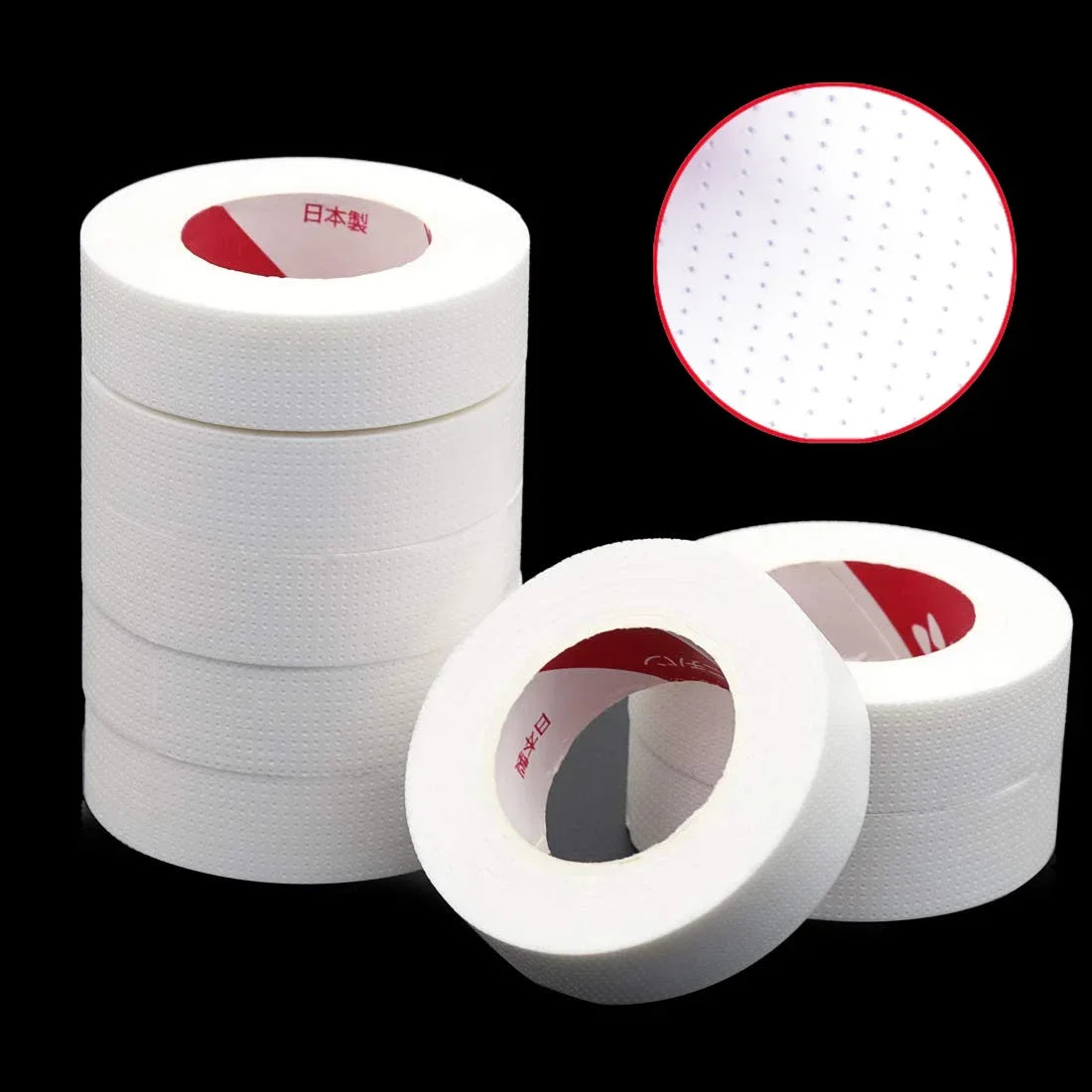 2/3/5 /6Rolls Lint Free Under Eye Pads Breathable Insulating Tape for Eyelash Extension Non-woven Tape Paper Eyelash Patch