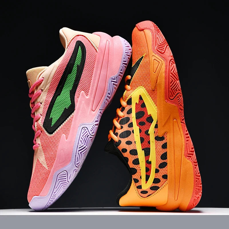 Men's Athletic Basketball Sneakers Breathable Cushioning Non-Slip Wearable Gym Training Running Shoes for Men And Women
