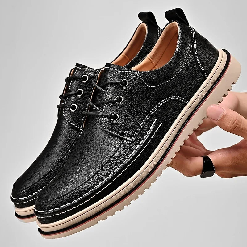 Leather Men Oxfords Shoes Handmade Italian Mens Casual Shoes Brand Leisure Male Loafers