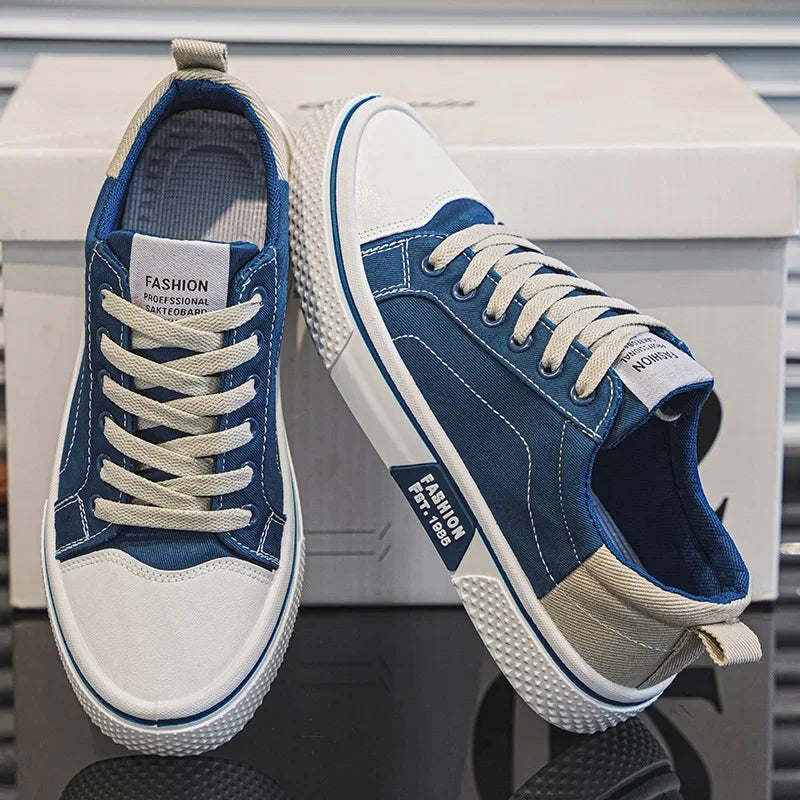2026 New Summer Men's Breathable Versatile Skateboarding Shoes Men's Soft Bottom Casual Sports Trend Fashion Canvas Shoes 48size