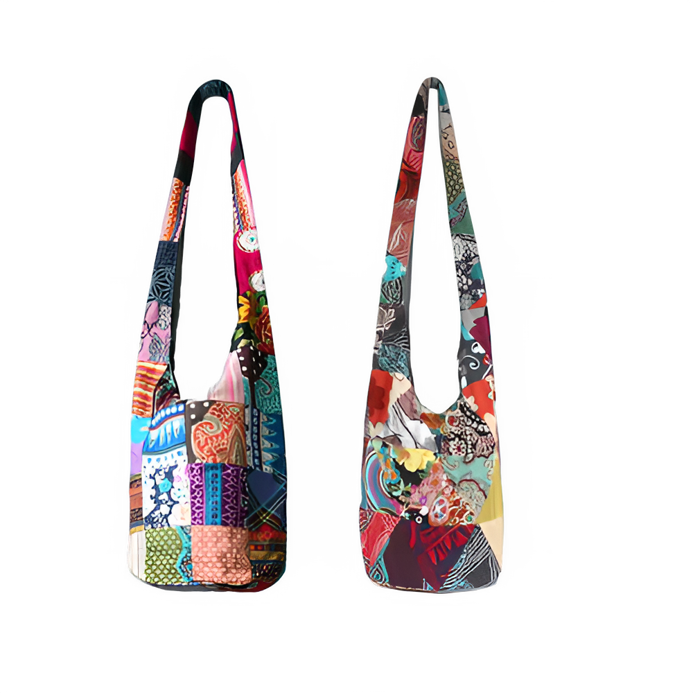 Bohemian Patchwork Women Sling Shoulder Crossbody Bags Fringe Vintage Women's Handbags Purses Bag Bags