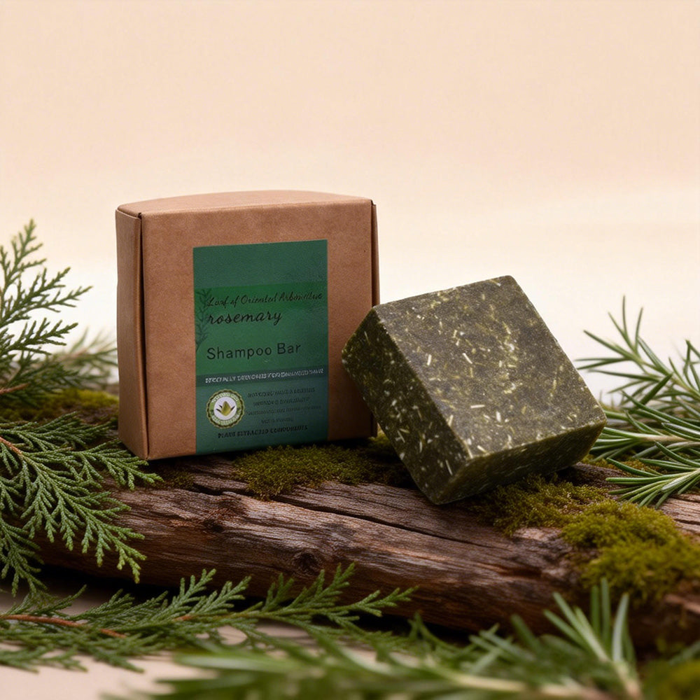 Square Cedar Leaf Rosemary Shampoo Bar