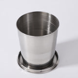 Stainless Steel Camping Folding Water Bottle & Cup