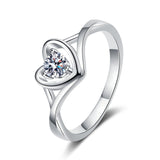S925 Silver Ring Female Moissanite