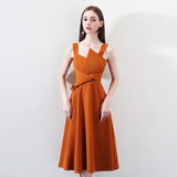 Chic Suspender Evening Dress
