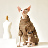 Vintage Knit Striped Inner Layer for Winter Warmth