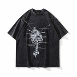 Vintage Streetwear Graffiti T-Shirt for Men