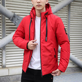 Men's Plus Size Cotton-padded Slim Hooded Coat