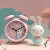 Bag Hair Help Mute Cartoon Small Alarm Clock Luminous Clock Dinosaur Cute Rabbit Bedroom Cute Alarm Clock