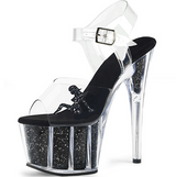 15cm High Heel Waterproof Platform Sandals for Women