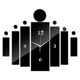 DIY Creative Acrylic Mirror Wall Sticker Decoration Wall Clock