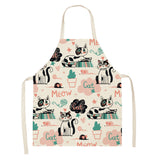 Explosive Animal Animation Multifunctional Kitchen Apron Cotton And Linen Apron
