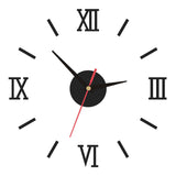 Creative acrylic mirror wall clock DIY stereo hanging