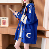 Idle Style Hooded Sweater Cardigan For Women