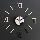 Creative acrylic wall clock, wall sticker clock, living room clock