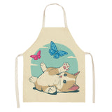 Explosive Animal Animation Multifunctional Kitchen Apron Cotton And Linen Apron