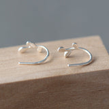 S925 Silver Leaf Stud Earrings