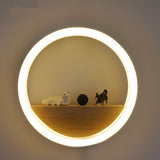 Personality creative LED wall lamp bedside lamp