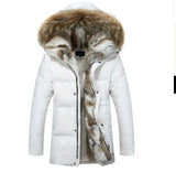 new down jacket men's long section Korean youth lovers men's winter large size coat thickening