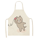 Explosive Animal Animation Multifunctional Kitchen Apron Cotton And Linen Apron
