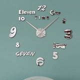 Simple Creative Clock Wall Sticker Diy Wall Clock