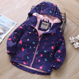 Flamingo Print Hooded Children's Jacket