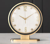 Leather Creative Placement Home Fashion Desk Clock