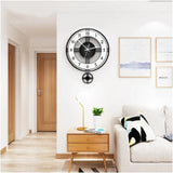 Living Room Creative Wall Clock Atmosphere Silent Household Acrylic Products Wall Watch Bedroom Decoration Wall Stickers Art Wall Clock