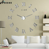 Large Wall Clock Creative Living Room Clock Modern Minimalist Wall Sticker Clock