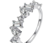 Irregular Zircon S925 Silver Bracelet