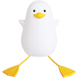Rechargeable Gull Night Light - Creative Bedside Table Lamp, Cute Silicone Bird Desk Light, Gift for Her/Him