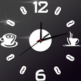 Creative Wall Sticker Clock Mute Living Room Decoration Clock Clock