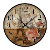 Creative Wooden Wall Clock European Tower Creative Home Clock Living Room Bedroom Wall Clock Wholesale Factory Direct Explosion Models