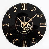 Golden Years Music Notes Retro Nostalgic 3D Stereo Vinyl CD Record Wall Clock