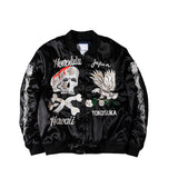 Skull Pattern Embroidery Men's Casual Jacket Men's Autumn And Winter Jacket