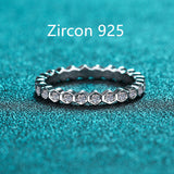 s925 sterling silver diamond wedding ring