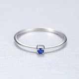 S925 sterling silver gemstone ring
