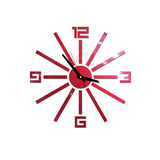 Creative DIY Acrylic Wall Clock Mute Wall Sticker