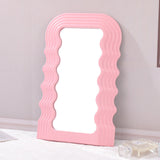 Wave Desktop Makeup Mirror for Entrance Decoration
