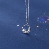 Starry Hollow S925 Silver Necklace