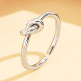 Stainless Steel Ring With A Braided Cord And Adjustable Opening