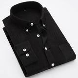 Men's Thin Corduroy Long Sleeve Shirt for Winter