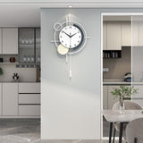 Modern Abstract Wall Clock Minimalist Metal Decorative Home Decor