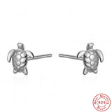 S925 Sterling Silver Mini Turtle Earrings