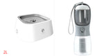 1.5L Cat Dog Water Bowl Carried Floating Bowl Anti-Overflow Slow Water Feeder Dispenser Pet Fountain ABS&PP Dog Supplies
